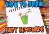 How to Draw easy Lemonade step by step for Kids #shorts