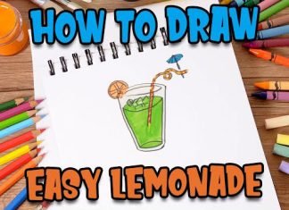 How to Draw easy Lemonade step by step for Kids #shorts