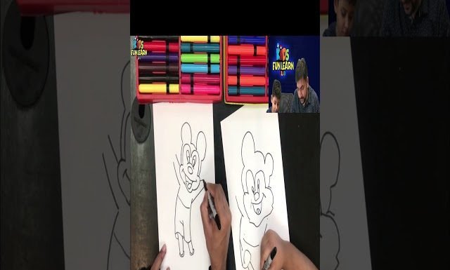 How to Draw easy Mickey Mouse