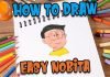 How to Draw easy Nobita step by step for Kids #shorts