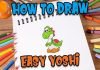 How to Draw easy Yoshi step by step for Kids #shorts