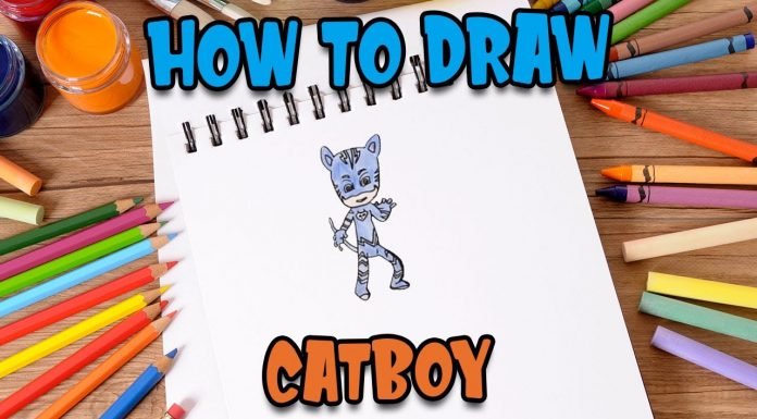 How to Draw easy PJ Masks Catboy step by step for Kids #shorts