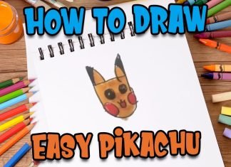 How to Draw easy Pikachu step by step for Kids #shorts