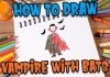How to Draw easy Halloween Vampire step by step for Kids #shorts