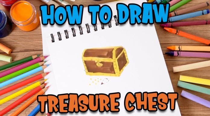 How to Draw easy Treasure Chest step by step for Kids #shorts