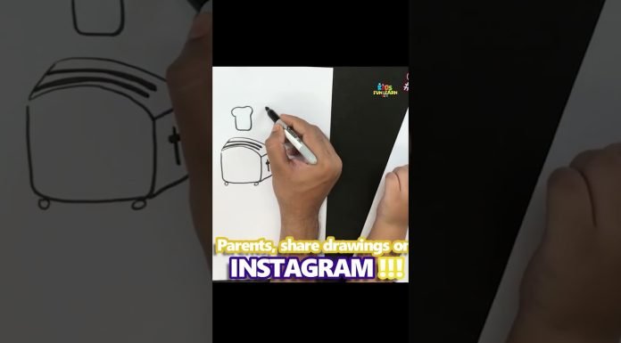 How to Draw easy Toast step by step for Kids