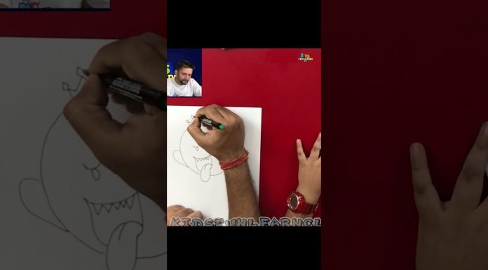 How to draw easy King Boo step by step #shorts