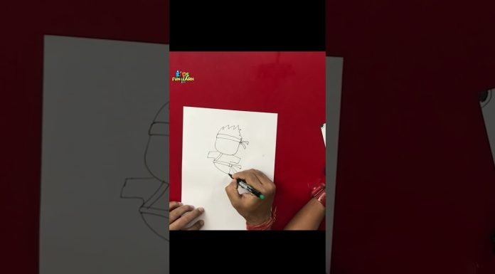 How to Draw easy KARATE KID step by step for Kids #shorts