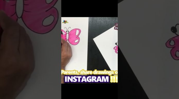 How To Draw Butterfly #shorts