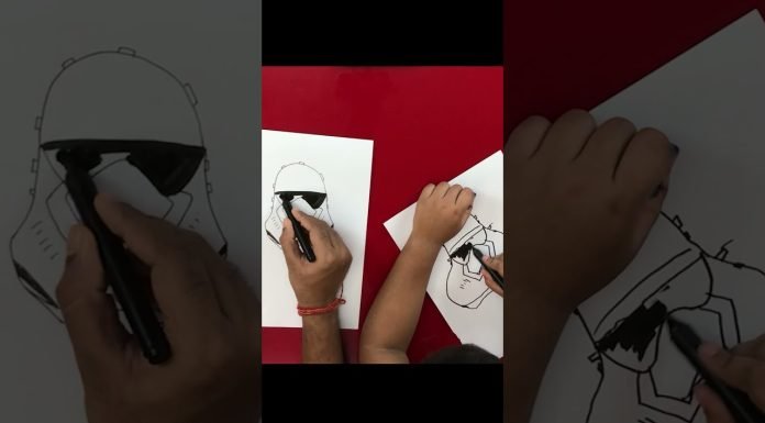 How to draw Strong Trooper Helmet #shorts