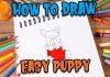 How to draw easy Puppy step by step #shorts