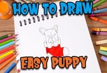 How to draw easy Puppy step by step #shorts