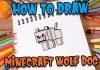 How to Draw easy Wolf Dog step by step for Kids #shorts