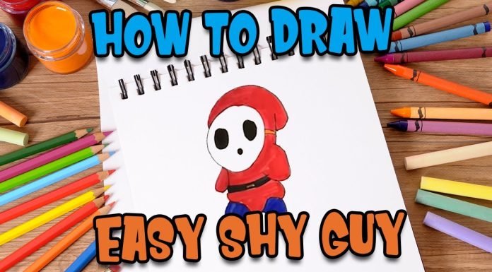 How to draw easy SHY GUY 2 step by step