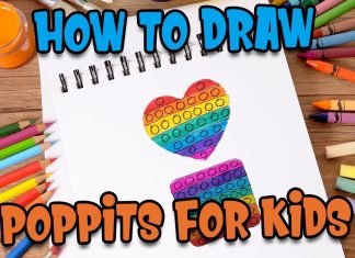 How to draw poppits for kids #easypoppitsfun #poppitsfun #kidsdrawing #learnto draw