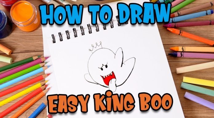 How To Draw King Boo From Mario