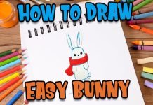 How to draw easy BUNNY step by step