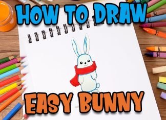 How to draw easy BUNNY step by step