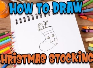 How to draw easy Christmas Scenery step by step #shorts