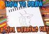 How to draw a girl wearing hat with pencil | Easy pencil sketch of girl