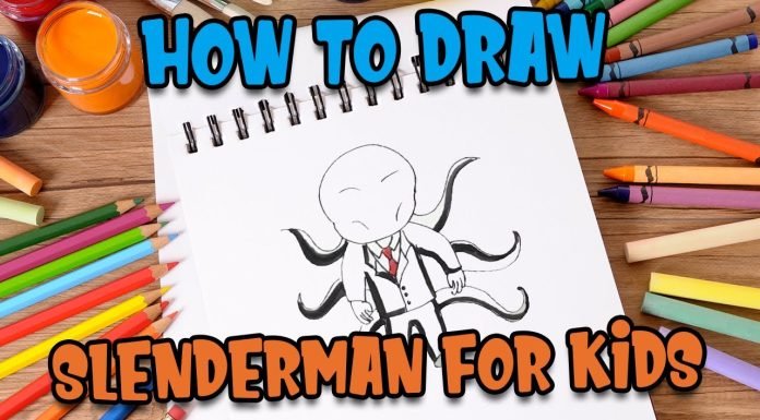 How to Draw Slenderman for Kids