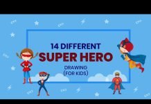 14 Super Hero Drawings for Kids | Easy step by step drawing tutorial for kids | Kids Fun Club