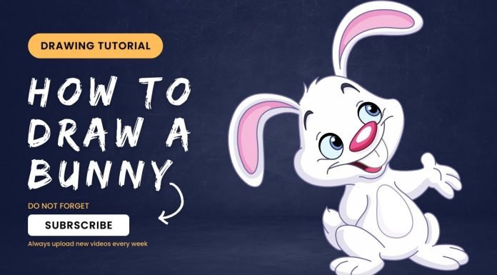 How to draw Bunny | Easy step by step Bunny | Drawing Tutorial for Kids | Colorful Sketches