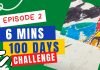 EPISODE 2 | 6 mins 100 days challenge Sketching Challenge | step by step Drawing Tutorials for kids