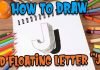 Very Easy!! How To Draw 3D Floating Letter “J” – Anamorphic Illusion – 3D Trick Art on paper