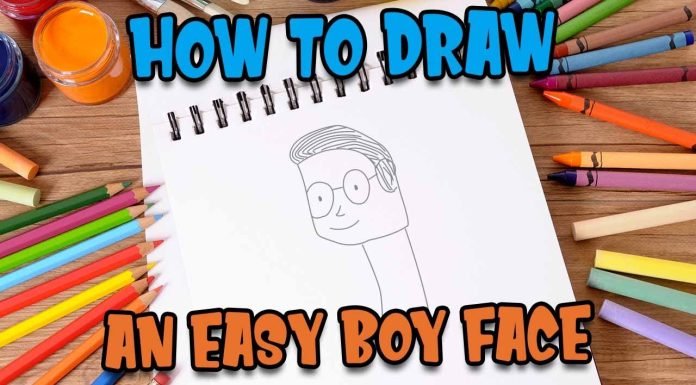 How to draw a boy face