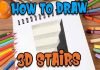 Learn to draw a 3d stair case | 3D trick drawing | Optical Illusion for Beginners #shorts