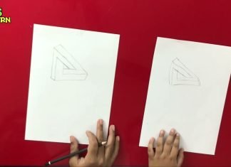 Very Easy Way to Draw an Optical Illusion Triangle for Kids | Learn with Fun Videos for Kids