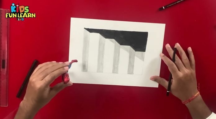Trick Art with Paper Pencils – Illusion for Kids | Drawing 3D Cube, Staircase and more fun drawing