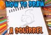How to draw a squirrel