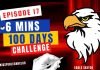 EPISODE 17 | 6 mins 100 days Sketching Challenge for kids | Easy Eagle Sketch | How to draw an eagle