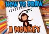 How to draw a monkey #shorts
