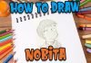 How to draw nobita | Easy nobita pencil drawing sketching for beginners kids #shorts