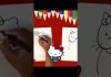 How to draw Hello Kitty for Kids #shorts