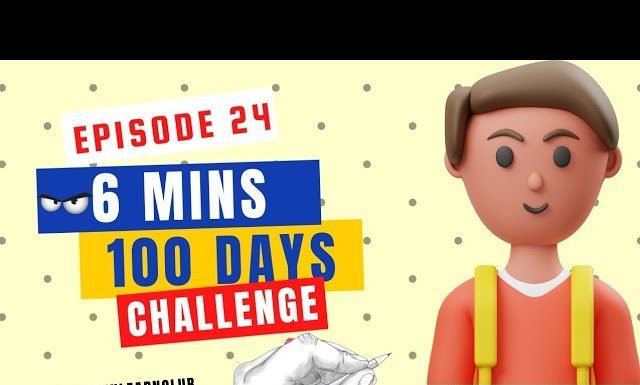 EPISODE 24 | 6 mins 100 days Sketching Challenge for kids | Easy Drawing of TEEN BOY