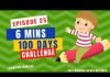 EPISODE 25 | 6 mins 100 days Sketching Challenge for kids | Easy Drawing of BOY ON PENCIL
