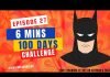 EPISODE 27 | 6 mins 100 days Sketching Challenge for kids | Easy Drawing of Batman’s Face