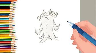 EPISODE 39 | 6 mins 100 days Sketching Challenge for kids | How to sketch a monster