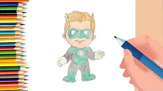 EPISODE 67 | 6 mins 100 days Sketching Challenge for kids | How to draw Green Lantern?