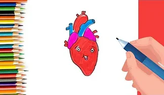 EPISODE 48 | 6 mins 100 days Sketching Challenge for kids | How to draw a happy heart