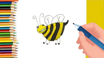 EPISODE 54 | 6 mins 100 days Sketching Challenge for kids | How to draw a Bee