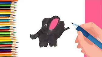 EPISODE 55 | 6 mins 100 days Sketching Challenge for kids | How to draw an Elephant