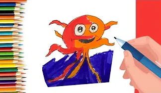 EPISODE 56 | 6 mins 100 days Sketching Challenge for kids | How to draw an Octopus