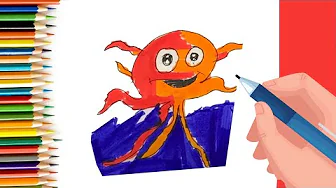 EPISODE 56 | 6 mins 100 days Sketching Challenge for kids | How to draw an Octopus
