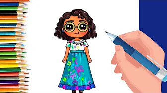 EPISODE 60 | 6 mins 100 days Sketching Challenge for kids | How to draw Mirabell from Encanto