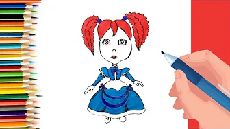 EPISODE 77 | 6 mins 100 days Sketching Challenge for kids | How to draw poppy the doll